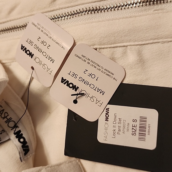 Fashion Nova White Lace-Up Jumpsuit - Picture 5 of 7